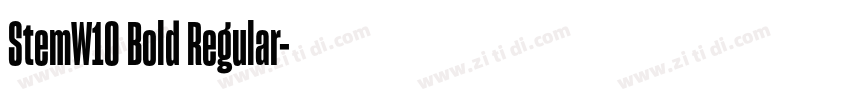 StemW10 Bold Regular字体转换 StemW10 Bold Regular字体转换